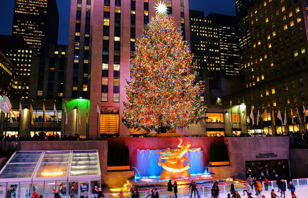 Natal em NYC - Árvore de natal Rockefeller Center 